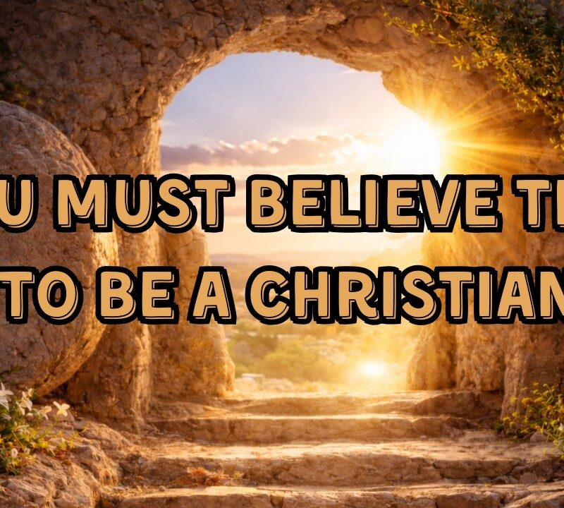 YouTube thumbnail for You Must Believe This To Be A Christian